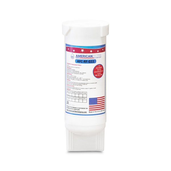 American Filter Co AFC Brand AFC-RF-G11, Compatible to GE XWF Refrigerator Water Filters (1PK) Made by AFC XWF-AFC-RF-G11-1-96385